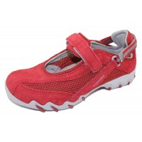 Allrounder By Mephisto Women's Niro In Chili Pepper Red Suede/Mesh 1/1