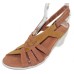 Arche Women's Farham In Camel/Muse Timber Leather - Brownish-Yellow/Peach-Tan Rose