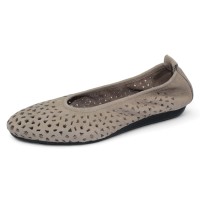 Arche Women's Lilly In Sabbia Timber Calf Leather - Taupe