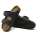 Birkenstock Men's Arizona Soft Footbed In Black Oiled Leather
