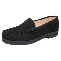 Cc Made In Italy Women's 7950 In Black Suede