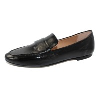 Cc Made In Italy Women's Canta 1120 In Black Crinkle Patent Leather