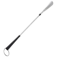 Just Our Shoes Shoe Horn - 24 Inch Flexible In Silver Metal/Black Plastic