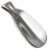 Just Our Shoes Shoe Horn In Silver Metal