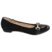 Lalisa Women's Chloe 195203 In Black Suede/Patent Leather/Calfskin Leather