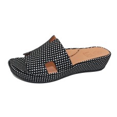 Lamour Des Pieds Women's Catiana In Black/White Polka