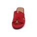 Lamour Des Pieds Women's Catiana In Red Kid Suede
