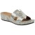 Lamour Des Pieds Women's Catiana In Silver/Gold Snake Printed Leather