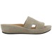 Lamour Des Pieds Women's Catiana In Taupe Kid Suede