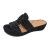 Lamour Des Pieds Women's Chorra In Black Sheep Nappa Leather