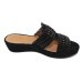 Lamour Des Pieds Women's Chorra In Black Sheep Nappa Leather