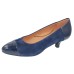 Lamour Des Pieds Women's Kishita In Navy Suede/Patent Leather