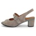 Lamour Des Pieds Women's Merryn In Taupe Kid Suede