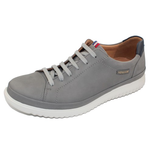 Mephisto Men's Thomas In Light Grey Nomad Suede/Navy Randy Leather 25505/6145