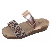 Naot Women's Althea In Cheetah Suede/Rose Gold Leather