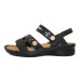 Naot Women's Cadence In Soft Black/Radiant Gold Leather