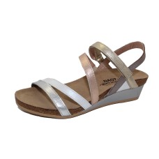 Naot Women's Hero In Soft Silver/Pearl White/Soft Rose Gold/Radiant Gold/Silver Threads Leather