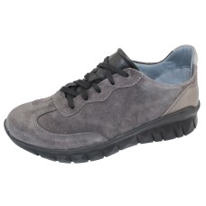Naot Women's Infinity In Oily Midnight Suede/Foggy Grey Leather