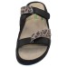 Naot Women's Tariana In Soft Black Leather/Cheetah Suede