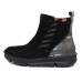 On Foot Women's 29707 In Black Suede/Patent Leather