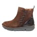 On Foot Women's 29707 In Testa Brown Suede/Patent Leather