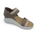 On Foot Women's Charlotte 80215 In Beige/Taupe Leather