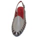 Pas De Rouge Women's Daria 3359 In Argento Silver Liquid Leather