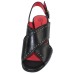 Pas De Rouge Women's Fleur 2330 In Black Nappa Leather