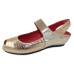 Pas De Rouge Women's Silvia R918 In Platino Lizard Printed/Crinkle Patent Leather