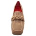 Pas De Rouge Women's Yuna 4041 In Beige Nappa Leather/Gold Detail