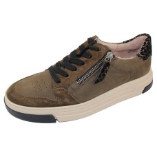 Paul Green Women's Nuevo Snkr In Military Combo Suede