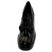 Paul Green Women's Sammy Heel In Black Crinkled Patent Leather
