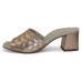 Paul Green Women's Tish Heel In Rosato Metallic Nappa Leather