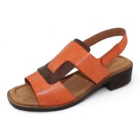 Salvia Women's Maxim In Apricot/Brown Calfskin Leather