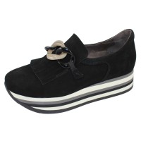 Softwaves Women's Candice 7.78.52 In Black Velours Suede