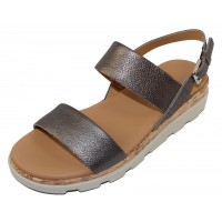 The Flexx Women's Mod In Canna Di Fucile Pewter Embossed Suede