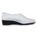Thierry Rabotin Women's Ziliah In Off White Irene Stretch Textured Fabric/Black Nappa Leather