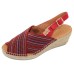 Toni Pons Women's Teia In Burgundy Multi Canvas/Suede
