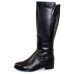 Valdini Women's Buria Wp In Black Calfskin Leather/Stretch Leather