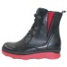 Wolky Women's Akita Wr In Black/Red Savana Leather