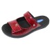 Wolky Women's Cyprus In Red Mini Croco Printed Leather