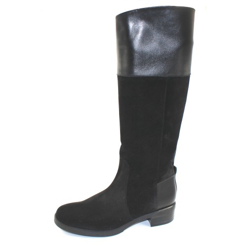 Wonders Women's D-9307-W In Black Waterproof Leather/Suede
