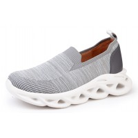 Yes Women's Candy In Grey Stretch Fabric/Plonge Leather