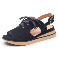 Yes Brand Shoes Women's Amelia In Black Kid Suede