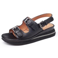 Yes Brand Shoes Women's Anna In Black Plonge Leather