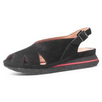 Yes Brand Shoes Women's April In Black Kid Suede