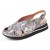 Yes Brand Shoes Women's April In Black/White Snake Printed Leather