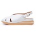Yes Brand Shoes Women's April In White Plonge Leather
