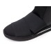 Yes Brand Shoes Women's Blake In Black Stretch/Plonge Leather