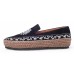 Yes Brand Shoes Women's Cora In Black Kid Suede/Brown Woven Leather